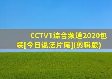 CCTV1综合频道2020包装[今日说法片尾](剪辑版)